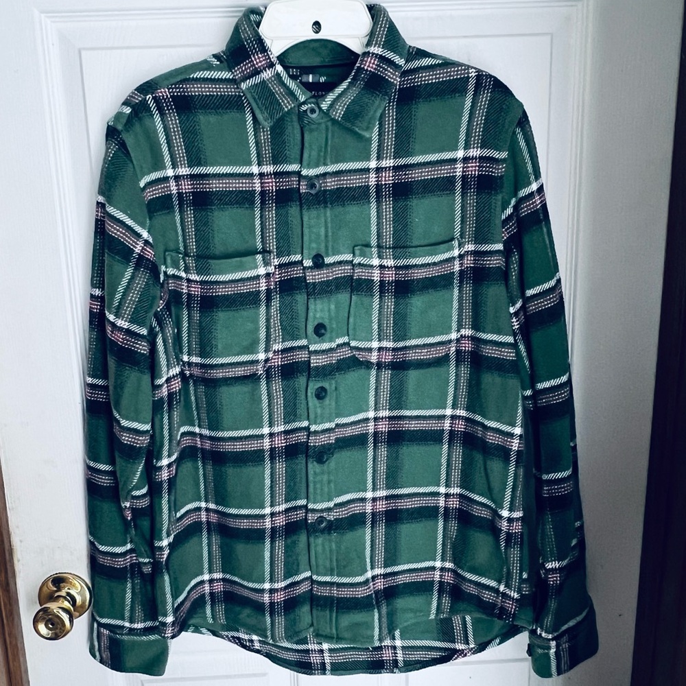 DENIM & FLOWER RICKY SINGH MEN'S EFFORTLESS OVER-SHIRT FLANNEL SHIRT